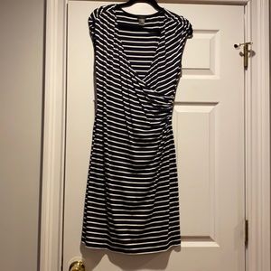 Faux wrap dress